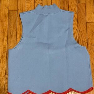 Anthropologie Maeve Blue Knit Top